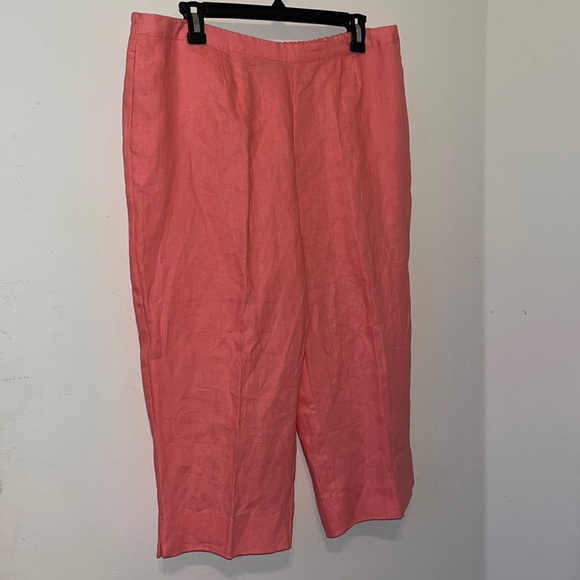 NWOT KIM ROGERS LINEN CAPRIS SIZE PXL - Picture 1 of 6